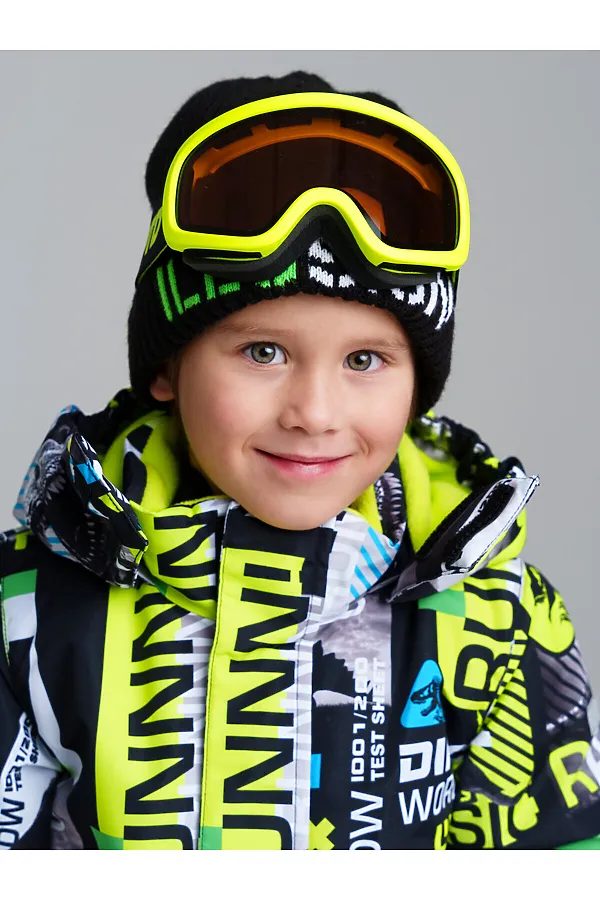 Маска горнолыжная детская PLAYTODAY, жёлтый - фото 2