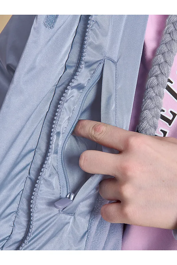 Пальто для девочек PELICAN, лед - фото 2