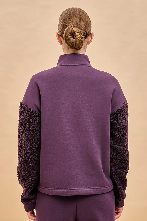 Толстовка женская PELICAN, сливовый - фото 2