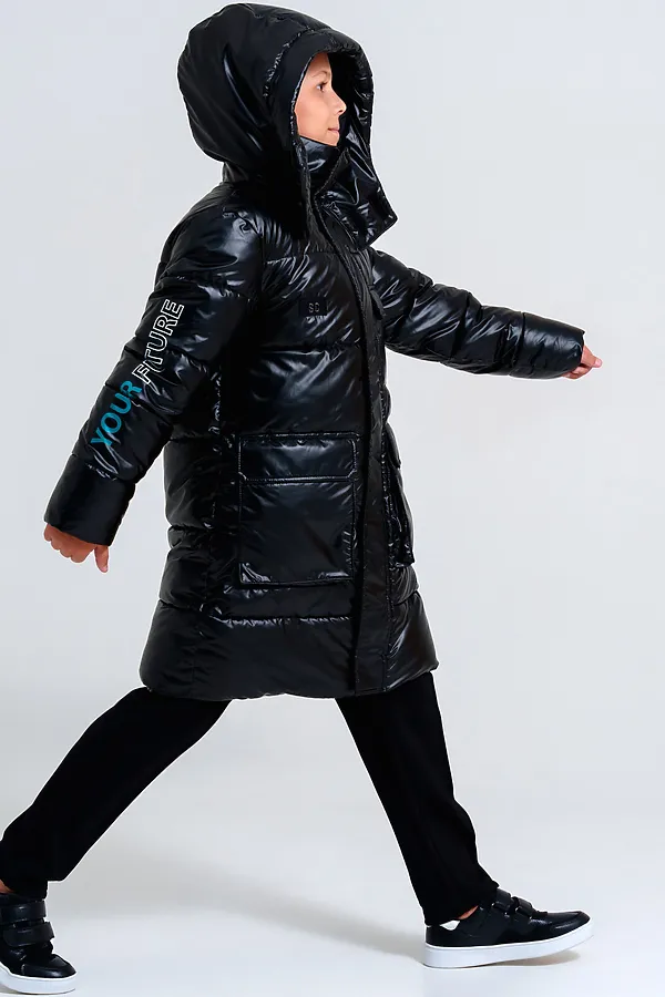 Пальто PLAYTODAY, черный - фото 2