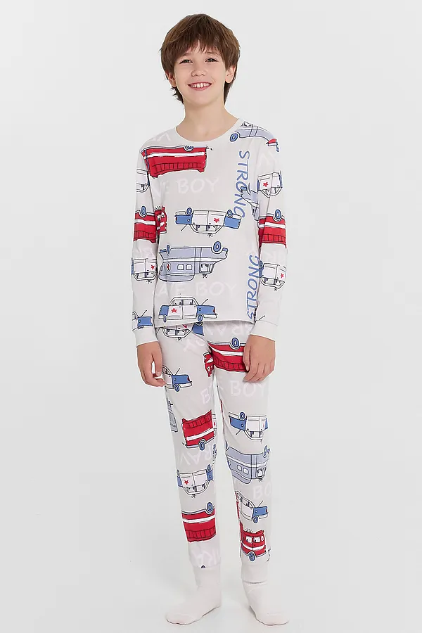 Комплект MARK FORMELLE, машинки на сером - фото 2