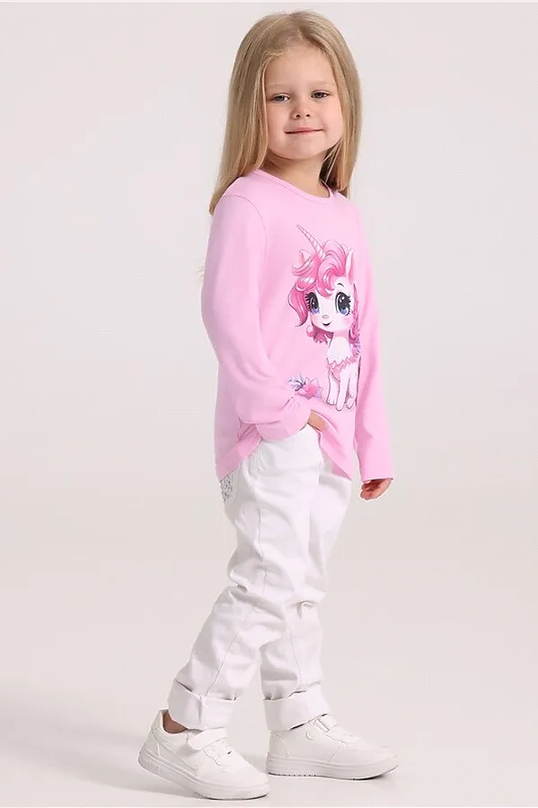 Лонгслив  АПРЕЛЬ, светло-розовый14 - фото 2