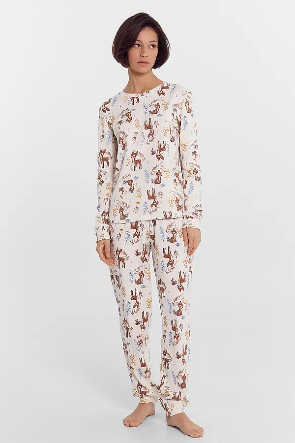 Пижама MARK FORMELLE, оленята на молочном - фото 2
