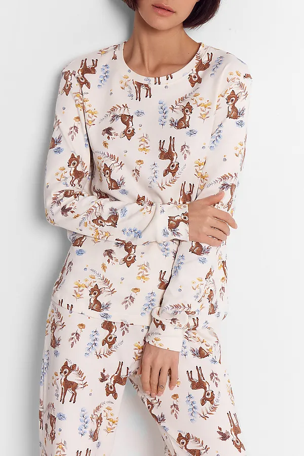 Пижама MARK FORMELLE, оленята на молочном - фото 2