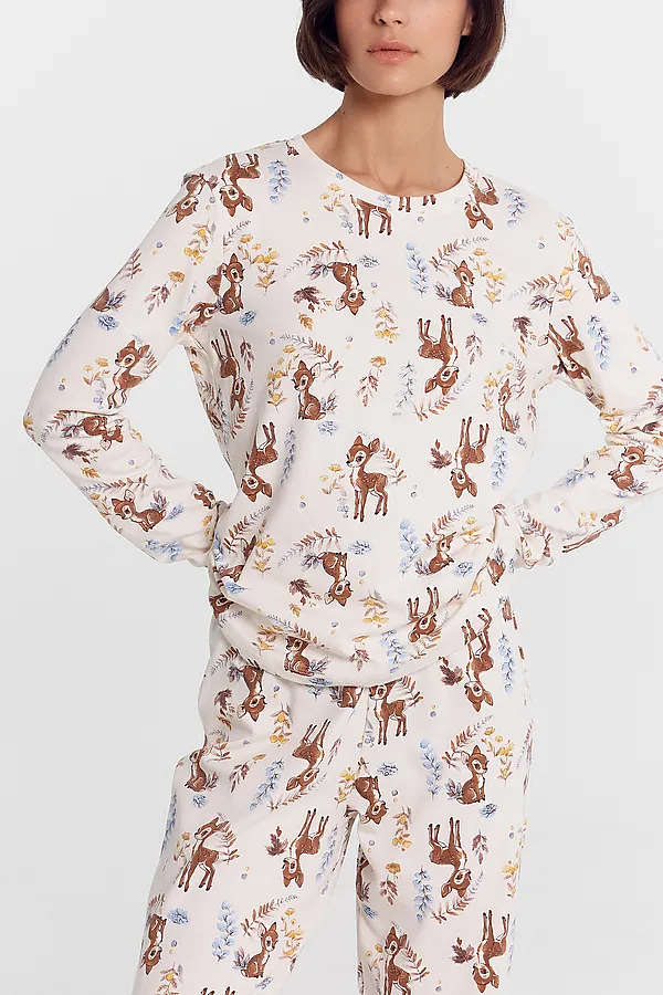 Пижама MARK FORMELLE, оленята на молочном - фото 2