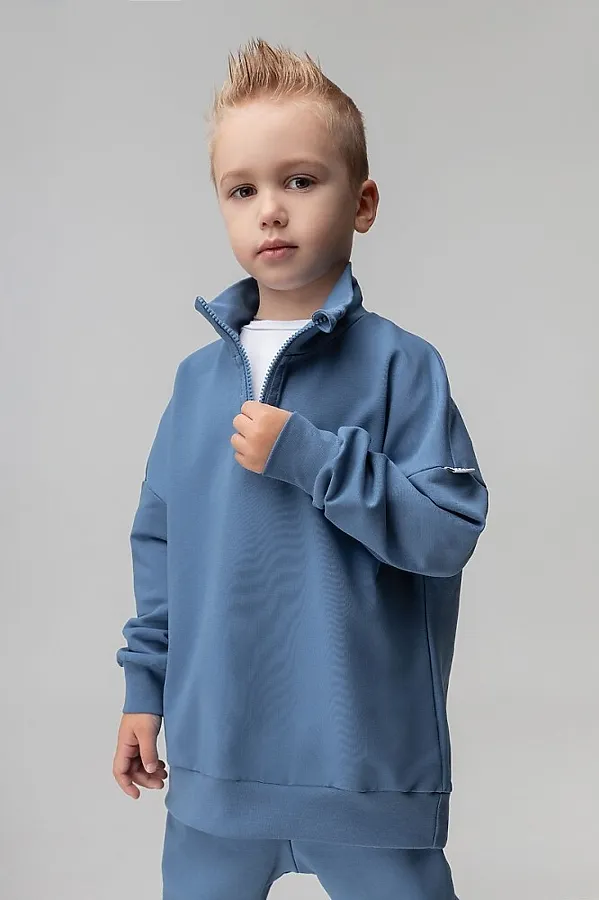 Костюм (Джемпер+Брюки) BODO, пыльный голубой - фото 2