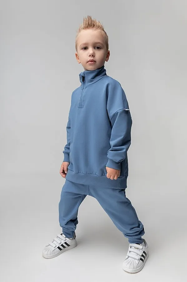Костюм (Джемпер+Брюки) BODO, пыльный голубой - фото 2