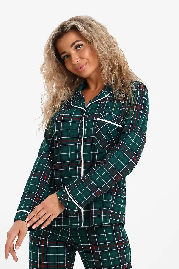 Пижама с брюками 46538 НАТАЛИ, зеленый - фото 2