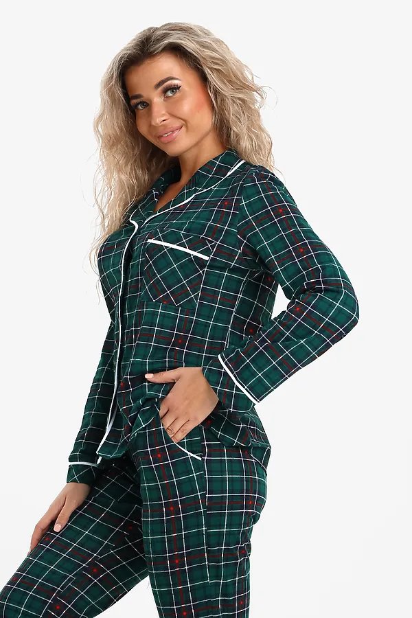 Пижама с брюками 46538 НАТАЛИ, зеленый - фото 2