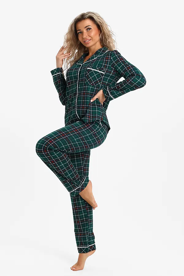 Пижама с брюками 46538 НАТАЛИ, зеленый - фото 2