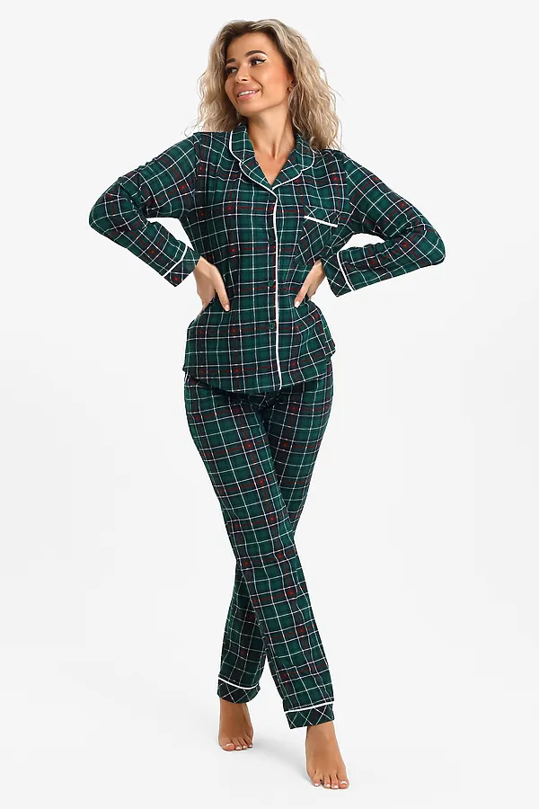 Пижама с брюками 46538 НАТАЛИ, зеленый - фото 2