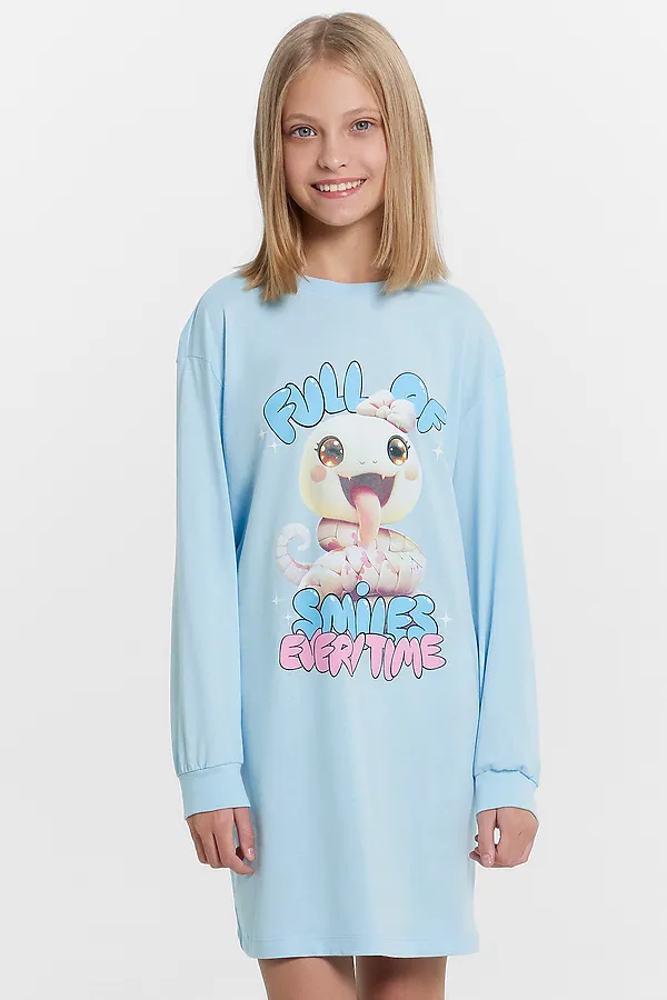 Сорочка MARK FORMELLE, насыщенный голубой +печать - фото 2