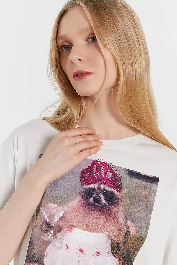 Футболка MARK FORMELLE, белый +печать - фото 2