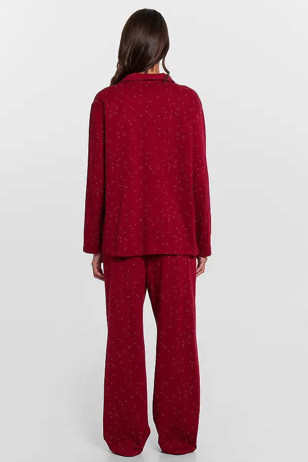 Комплект (Рубашка+Брюки) MARK FORMELLE, белый горошек на т.красном - фото 2
