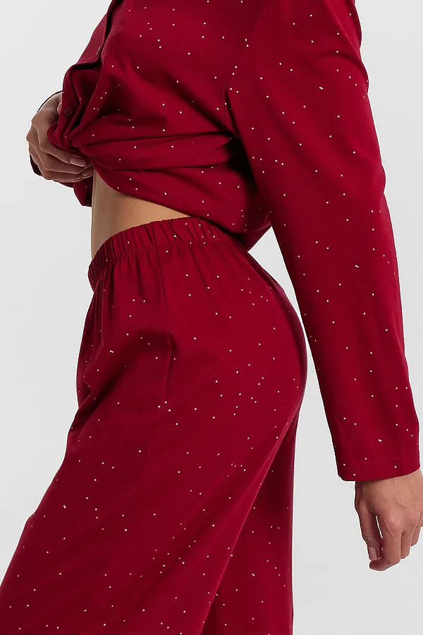 Комплект (Рубашка+Брюки) MARK FORMELLE, белый горошек на т.красном - фото 2