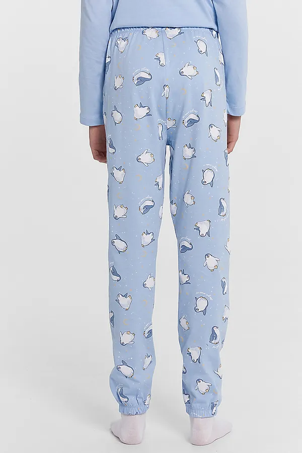 Пижама MARK FORMELLE, голубой +пингвины на голубом - фото 2