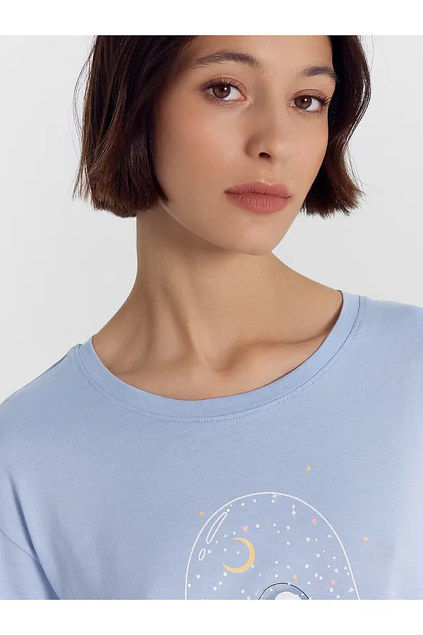 Пижама MARK FORMELLE, голубой +пингвины на голубом - фото 2