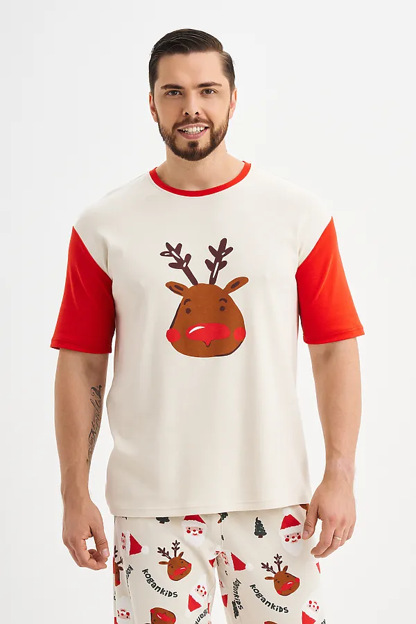 Пижама KOGANKIDS, бежевый, красный, комбинированный - фото 2