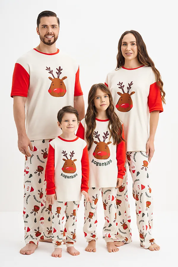 Пижама KOGANKIDS, бежевый, красный, комбинированный - фото 2