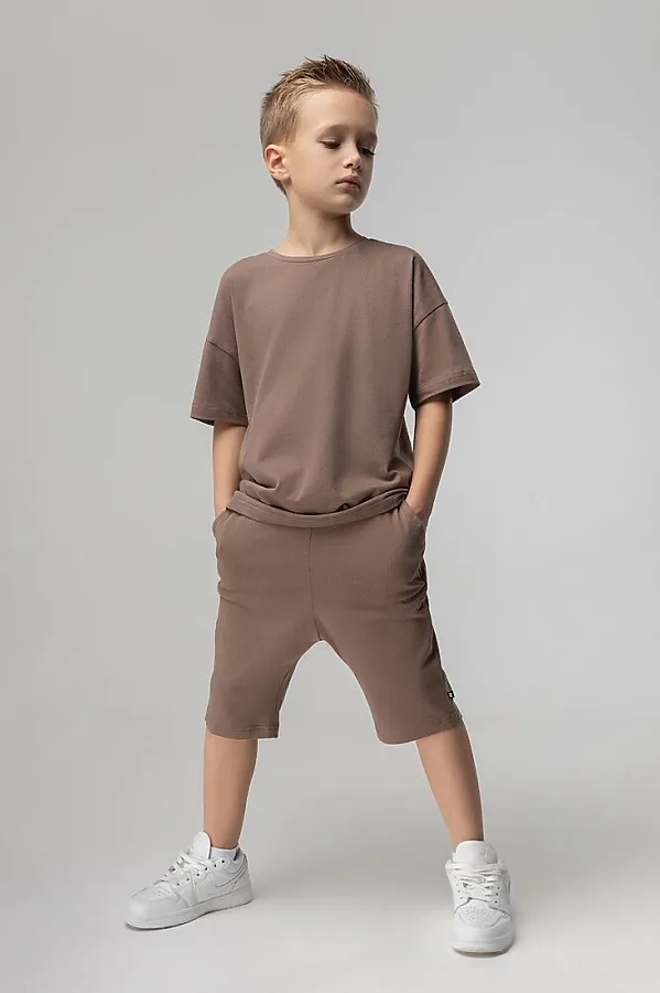 Комплект (Футболка+Шорты) BODO-S, какао - фото 2