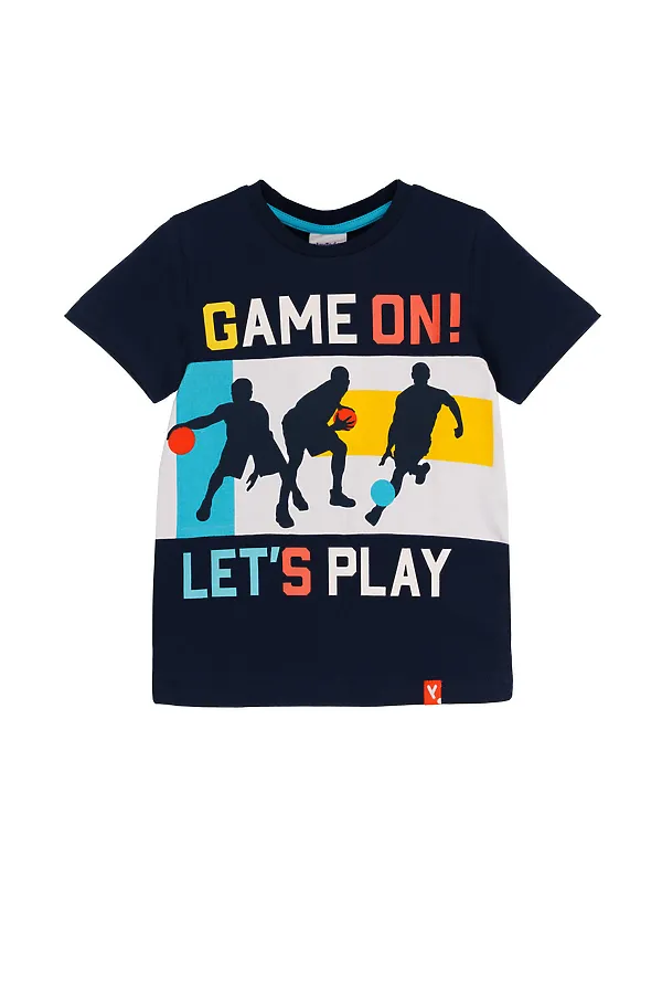Футболка PLAYTODAY, тёмно-синий - фото 2