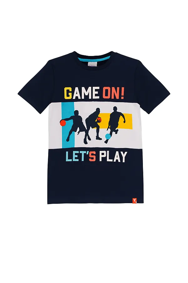 Футболка PLAYTODAY, тёмно-синий - фото 2