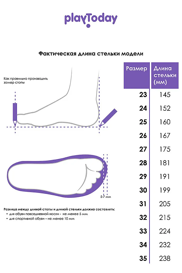 Сапоги PLAYTODAY, розовый - фото 2