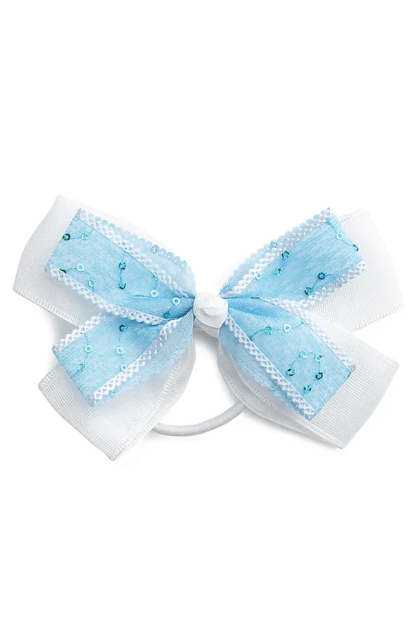 Резинка для волос PLAYTODAY, белый/голубой - фото 2