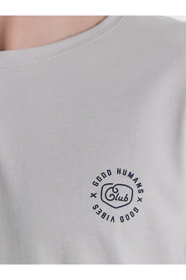 Пижама MARK FORMELLE, серый камень +тонкая голубая полоска - фото 2