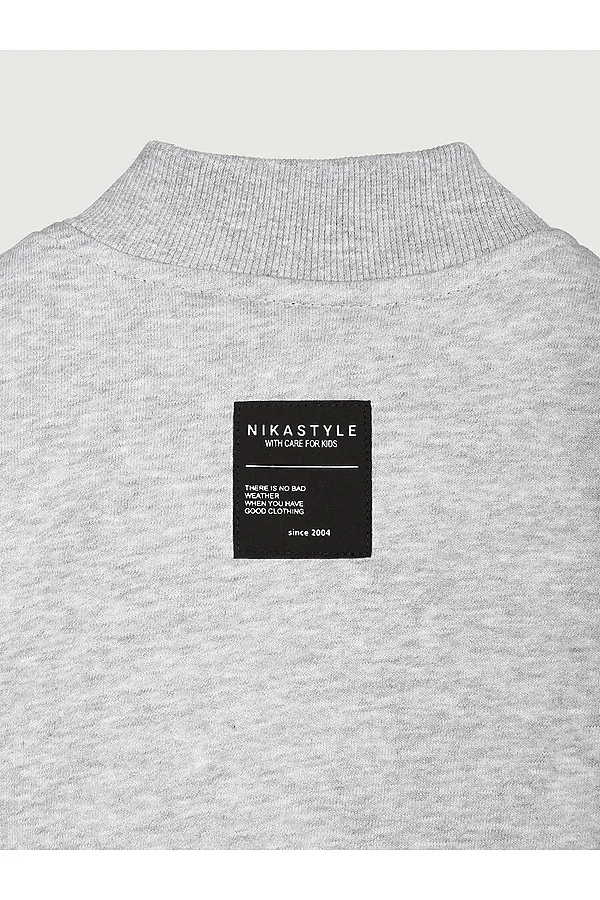 Костюм (Толстовка+Брюки) NIKASTYLE, серый меланж - фото 2
