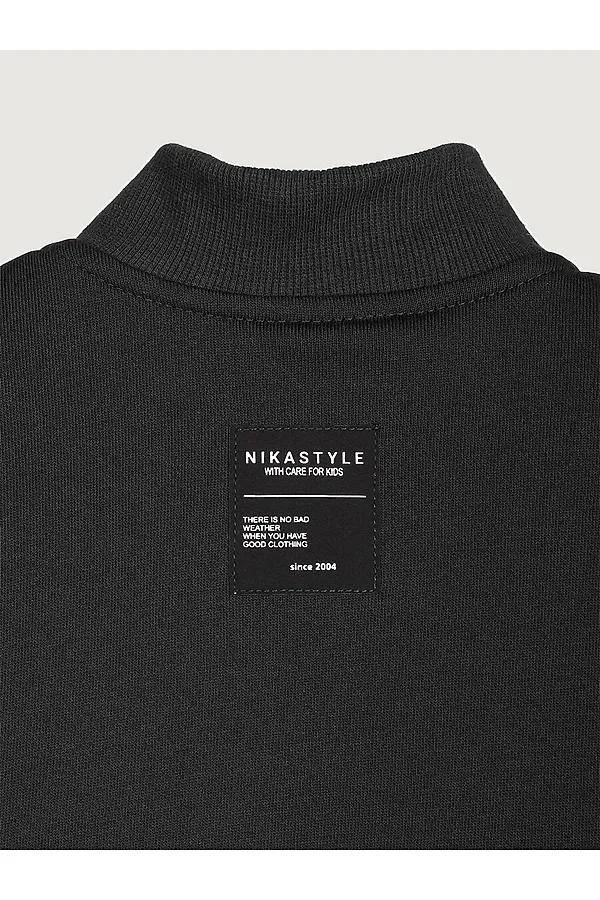 Костюм (Толстовка+Брюки) NIKASTYLE, черный/темно-серый меланж - фото 2