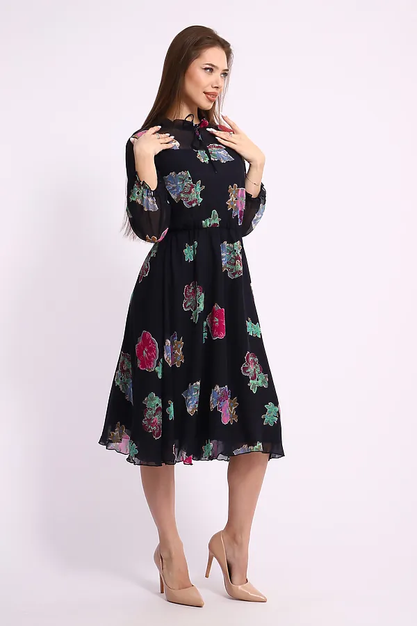 Платье 31899 НАТАЛИ, черный - фото 2