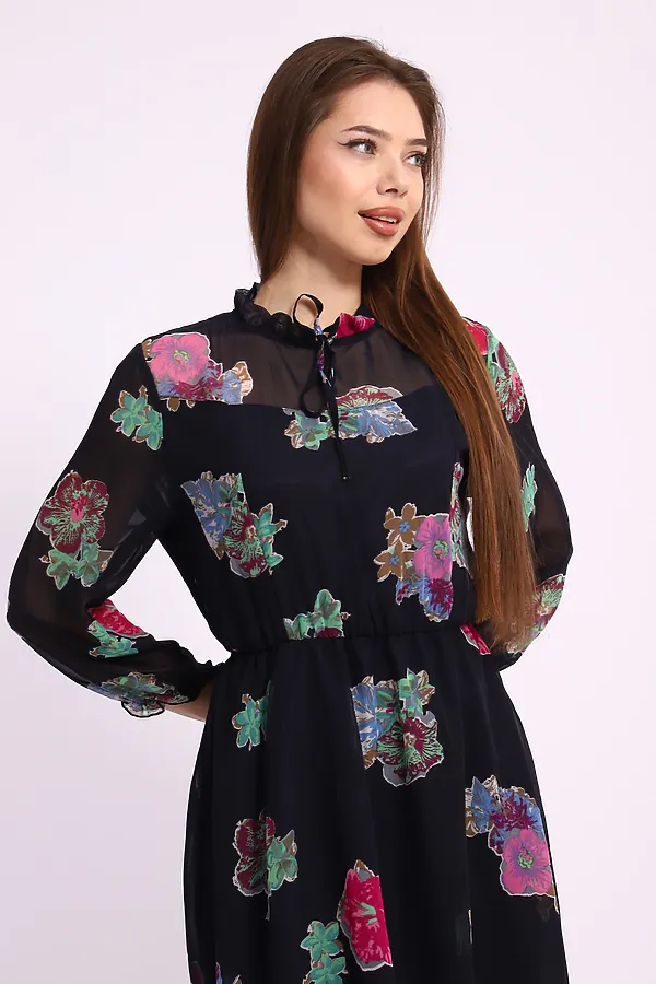 Платье 31899 НАТАЛИ, черный - фото 2