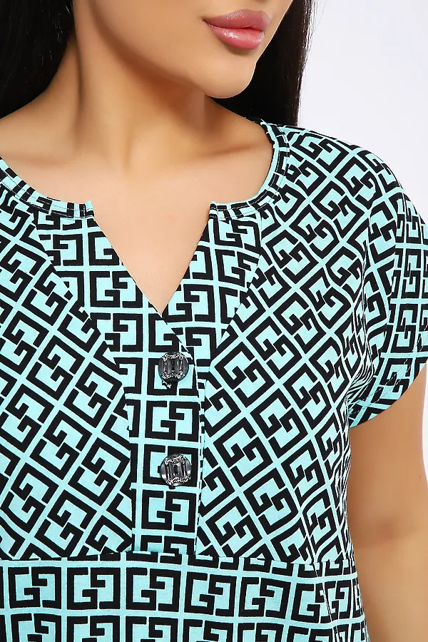 Платье 051 НАТАЛИ, ментол - фото 2