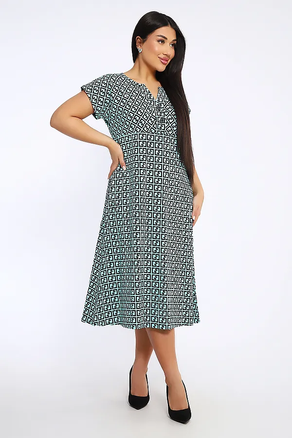 Платье 051 НАТАЛИ, ментол - фото 2