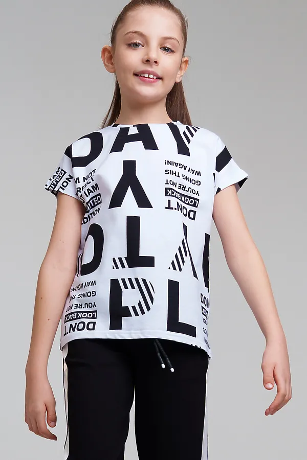 Футболка PLAYTODAY, белый,черный - фото 2