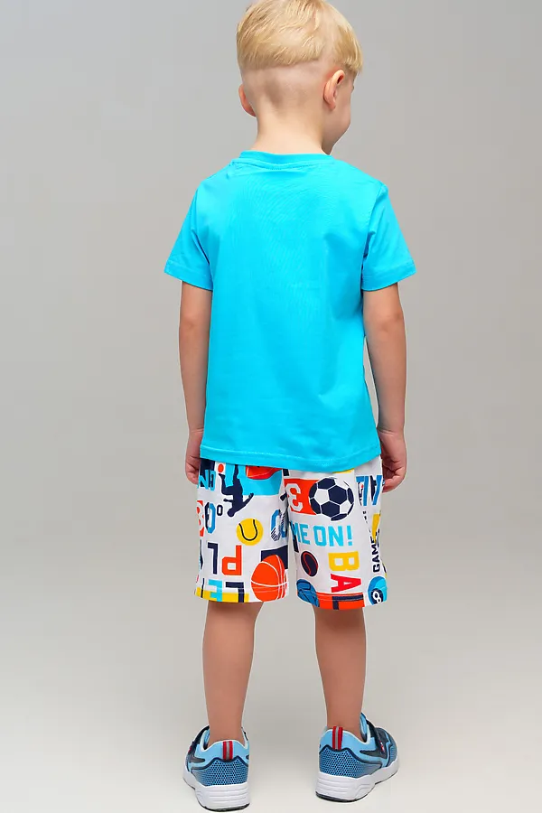 Костюм (Футболка+Шорты) PLAYTODAY, разноцветный - фото 2