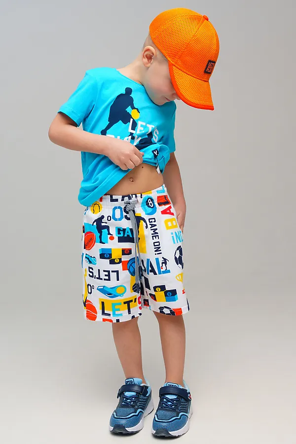 Костюм (Футболка+Шорты) PLAYTODAY, разноцветный - фото 2