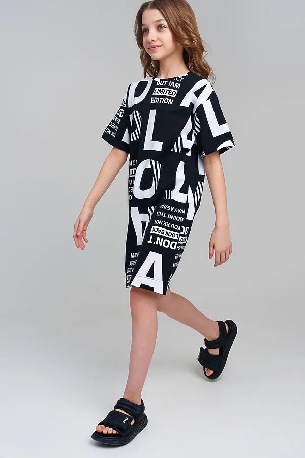 Платье PLAYTODAY, черный,белый - фото 2