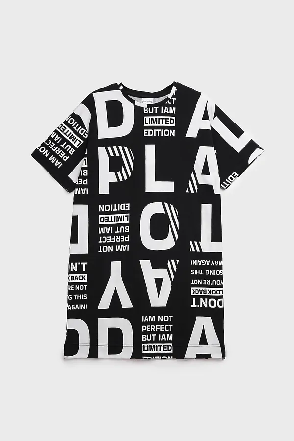 Платье PLAYTODAY, черный,белый - фото 2