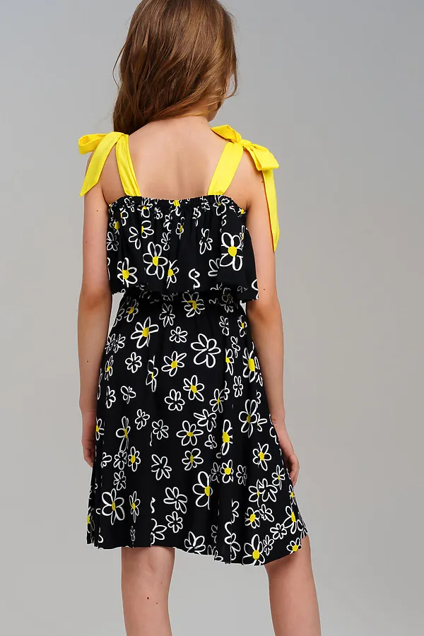 Сарафан PLAYTODAY, черный,белый,жёлтый - фото 2