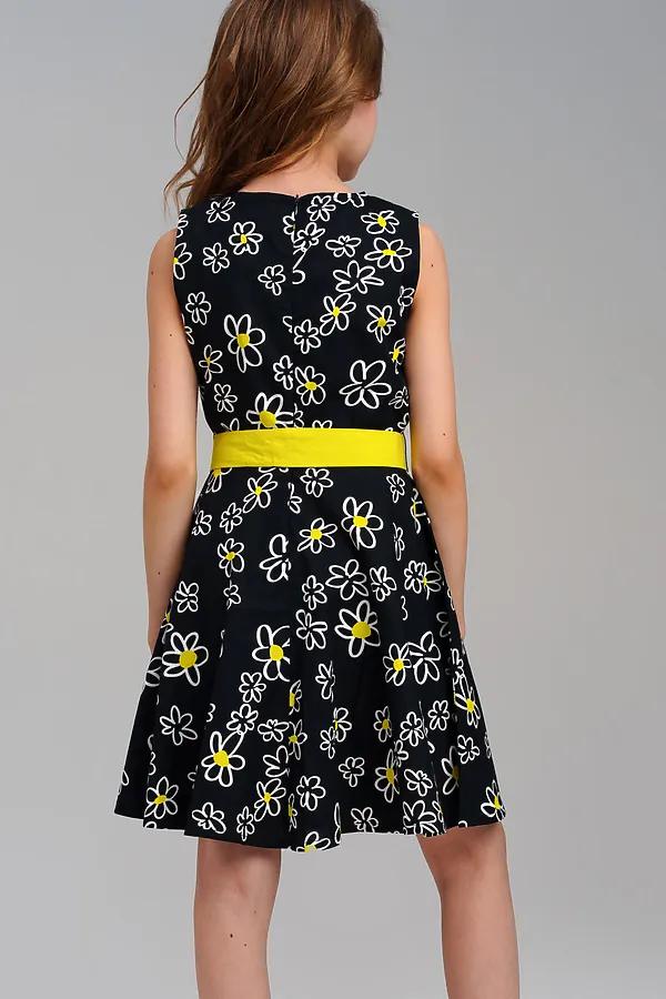 Платье PLAYTODAY, черный,белый,жёлтый - фото 2