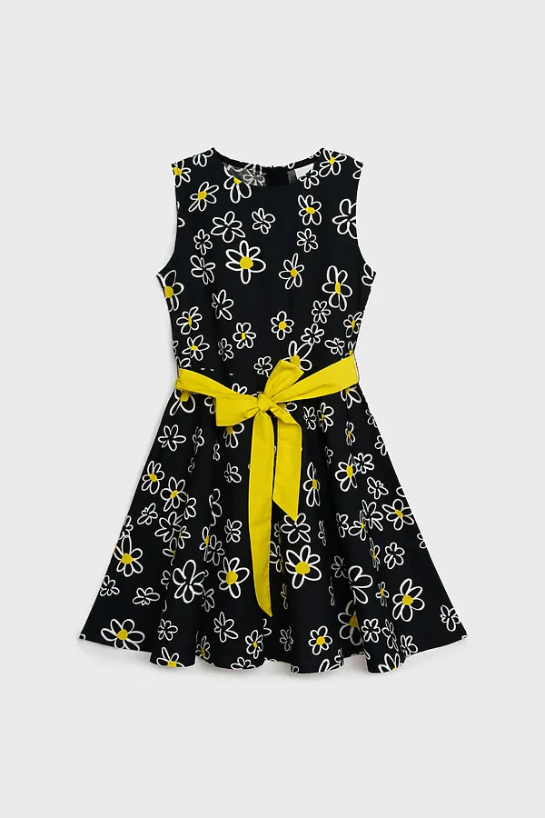 Платье PLAYTODAY, черный,белый,жёлтый - фото 2
