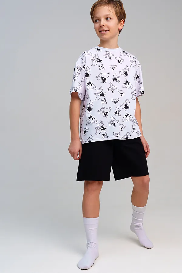 Пижама PLAYTODAY, белый,черный - фото 2