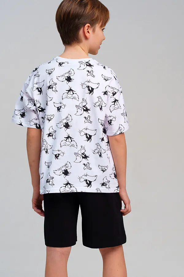 Пижама PLAYTODAY, белый,черный - фото 2