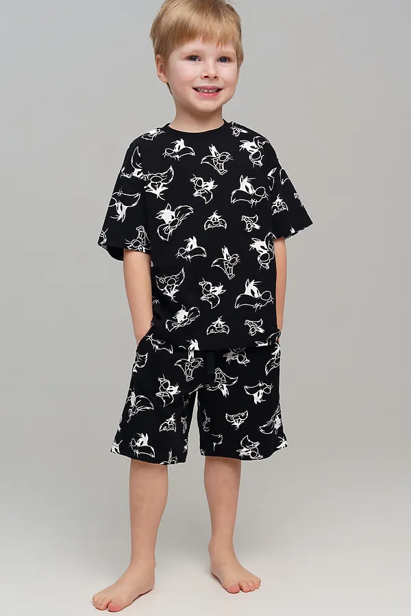 Пижама PLAYTODAY, черный,белый - фото 2