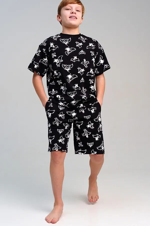 Пижама PLAYTODAY, черный,белый - фото 2