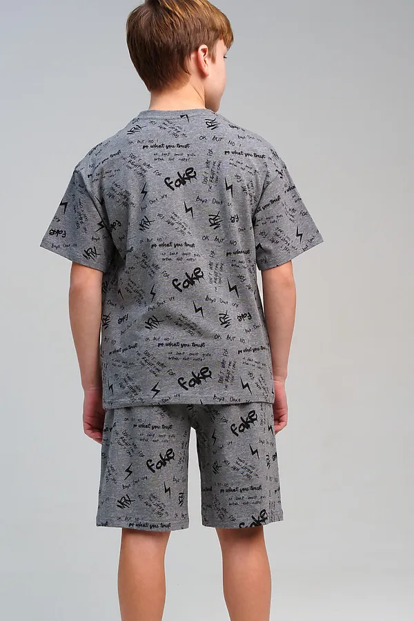 Пижама PLAYTODAY, серый,черный - фото 2