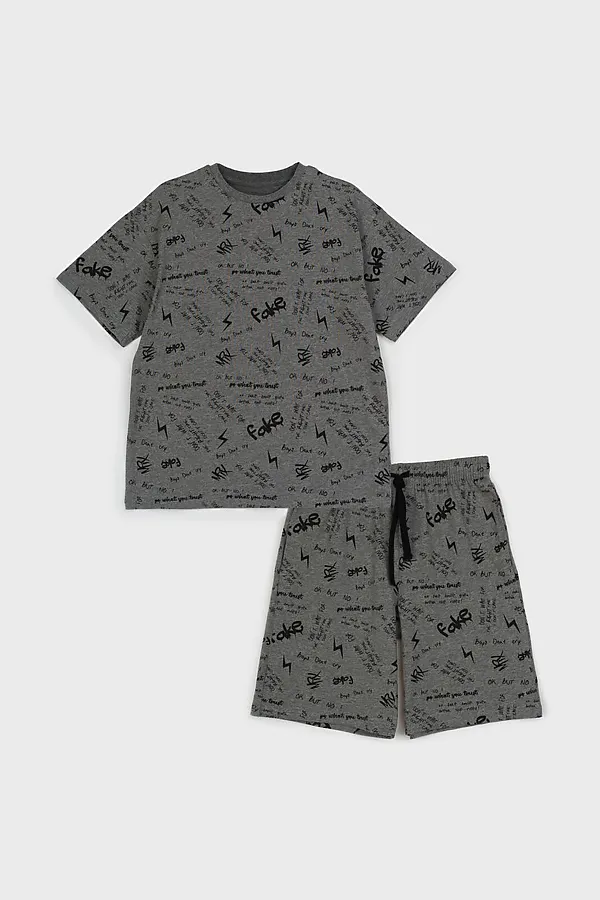 Пижама PLAYTODAY, серый,черный - фото 2