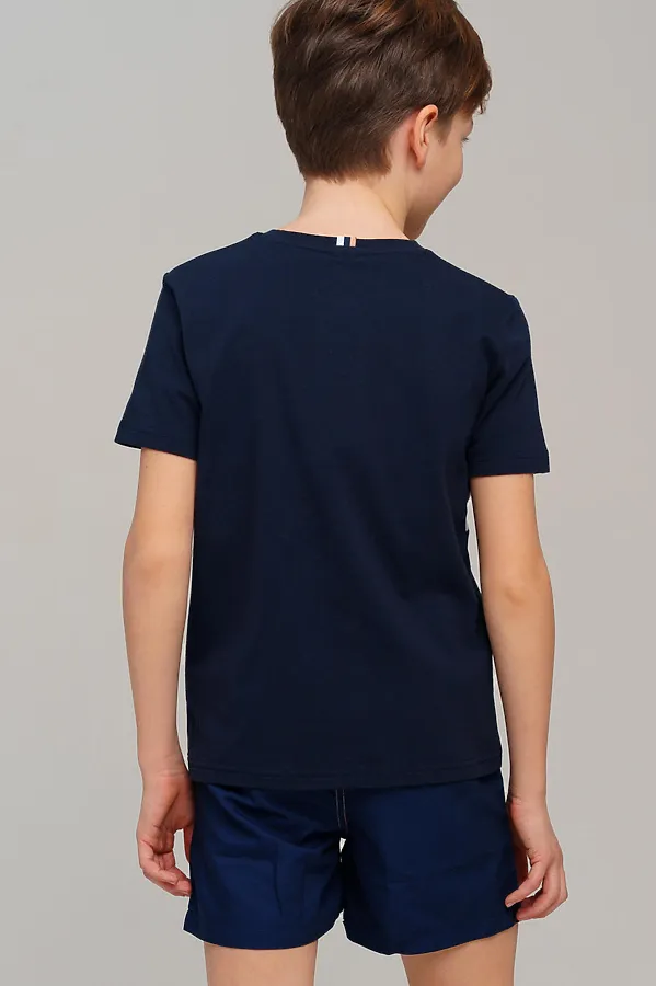 Футболка PLAYTODAY, тёмно-синий,белый - фото 2